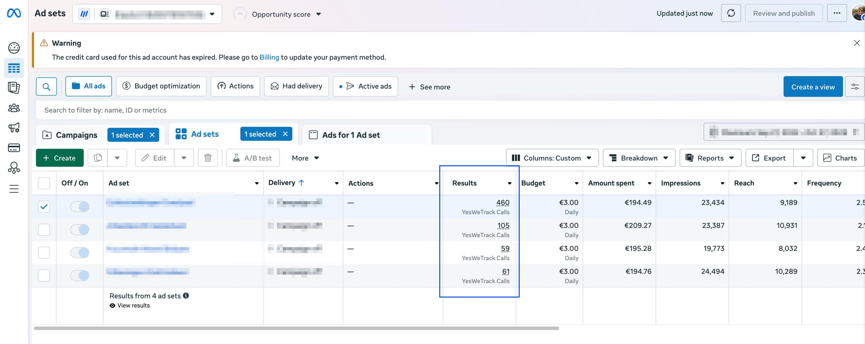 meta ads call tracking